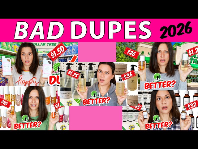 Dollar Tree's BAD Dupes I Have Tried and YOU Shouldn't Buy 2026!