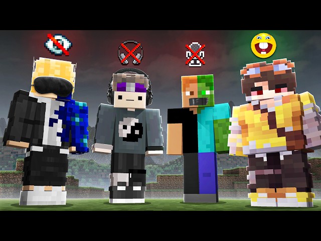 Minecraft, But We're Blind & Deaf & Mute and Lomedy