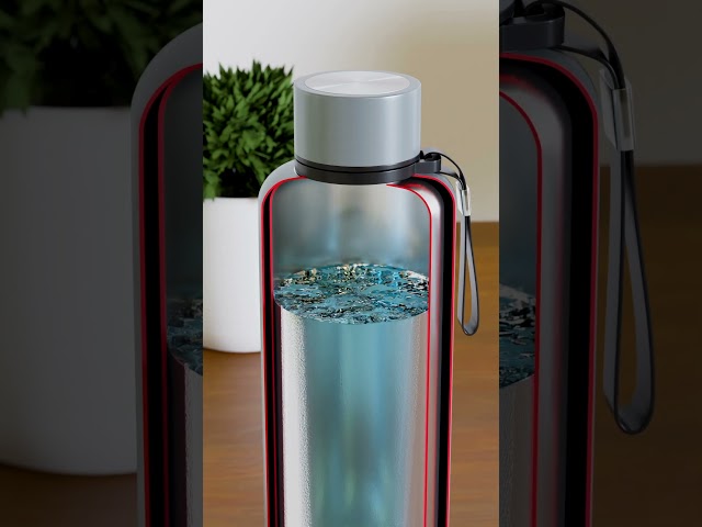 Thermos bottles | Amazing Science 3D animation #shorts #animation  #science