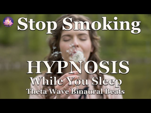 Stop Smoking Hypnosis While you Sleep (432 Hz Binaural Beats, Female Voice)