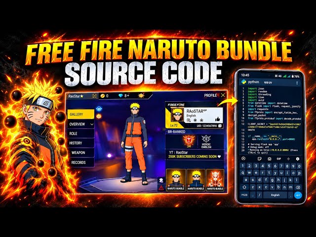 How To Get Naruto Bundle Free Using Python [Termux-setup] 💯  @RaoStarLive #freefire