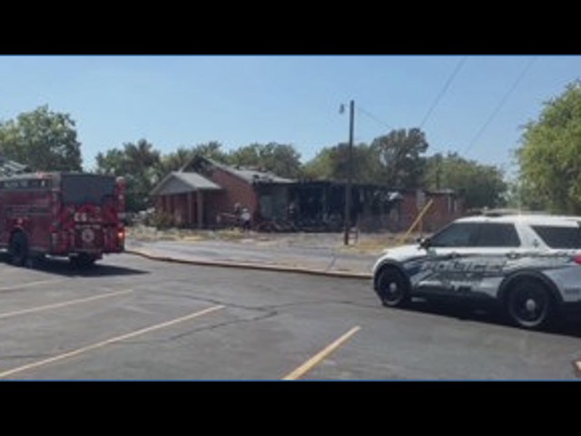 Historical church fire in Killeen