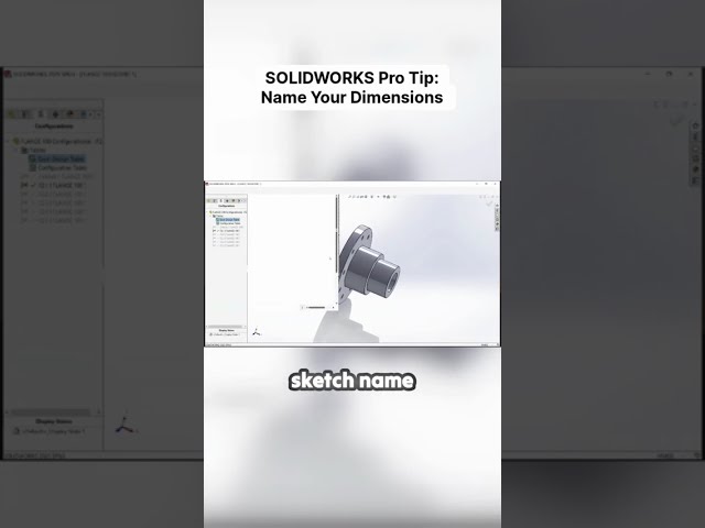 SOLIDWORKS Pro Tip Name Your Dimensions