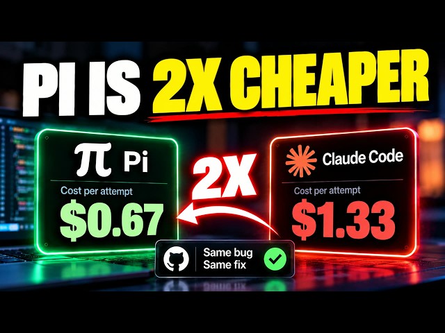 Claude Code Costs 2x More Than Pi for the Same Fix