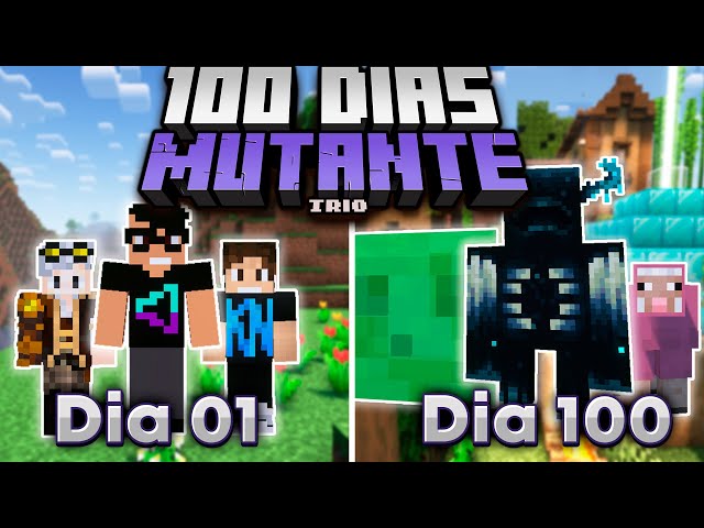I SURVIVED 100 DAYS AS A MUTANT IN A TRIO IN MINECRAFT - THE MOVIE @RubioKn @helliiot