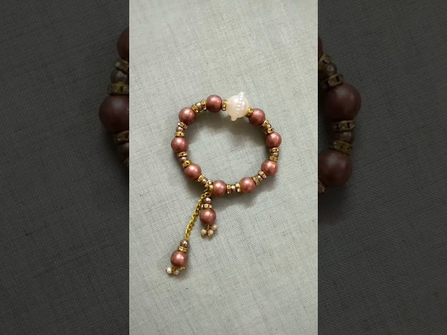 trending pearl bracelet making idea#diy#how to make bracelet at home#beautiful bracelet#youtubeshort