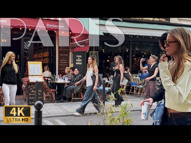 [🇫🇷Paris France 4K 120FPS Walking Tour] Paris Easter Monday Walk in  Latin Quarter 07/April/2026