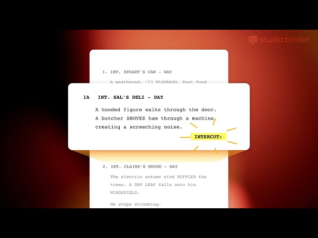 How to Intercut Scenes in a Script | How to Format a Screenplay