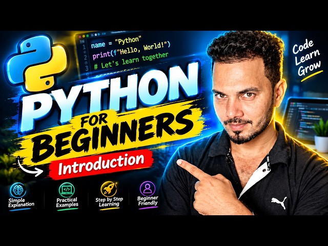 Python for Beginners in Hindi 🔥 | 1: Introduction | Complete Python Course 2026