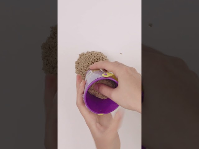 Sand Castle Bucket Create and Squish #KineticSand #Shorts