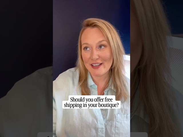 Should you offer free shipping in your boutique? #boutiquebusiness #boutique #boutiqueowner