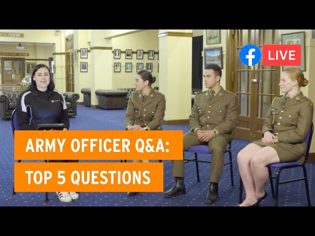 Army Officer Q&A: Top 5 Questions