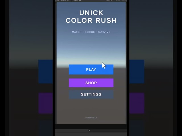 Making My Unity Game Look Like a Real Mobile Game 😍 #shorts