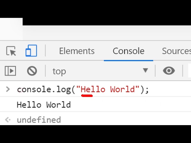 Hello World In JavaScript