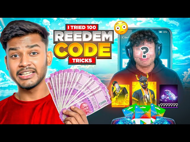 I TRIED 100 FREE REDEEM CODE TRICKS TO GET FREE DIAMONDS 💸
