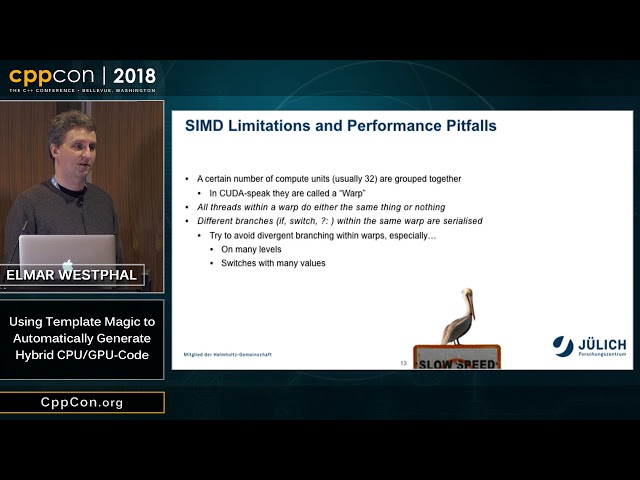 Using Template Magic to Automatically Generate Hybrid CPU/GPU-Code -  Elmar Westphal [ CppCon 2018 ]
