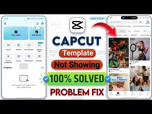 CapCut Template Not Showing 2026🔥 100% Working Fix | CapCut Templates Not Showing Problem Solved