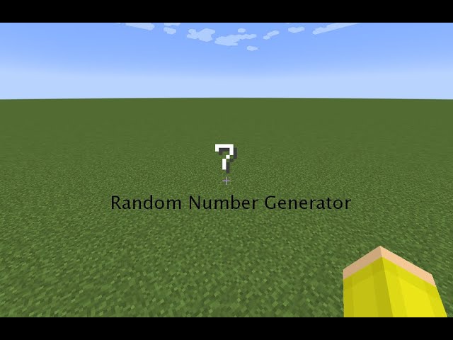 Random Number Generator using a Datapack | Minecraft Java Version