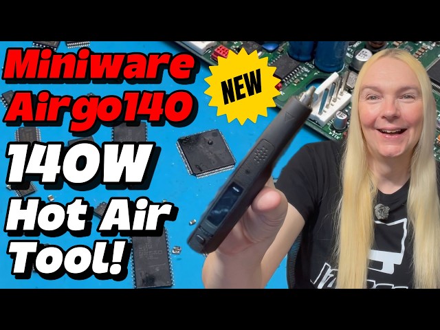 NEW Miniware Airgo140 Portable 140W Hot Air Tool - The Hot Air Station You Can Take With You!