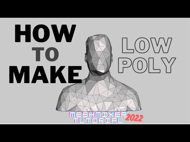 3 Ways to Make Low Poly Surface | Meshmixer Tutorial 2022 | 3D Printing Guide