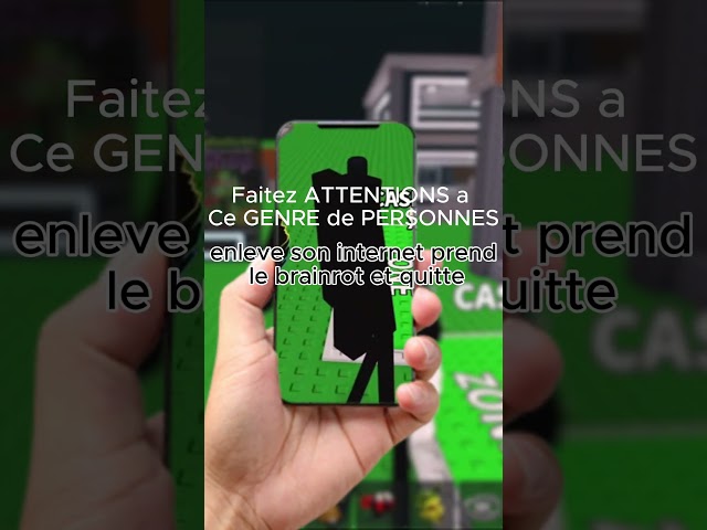 FAITES ATTENTIONS a Ce GENRE de PERSONNES !
