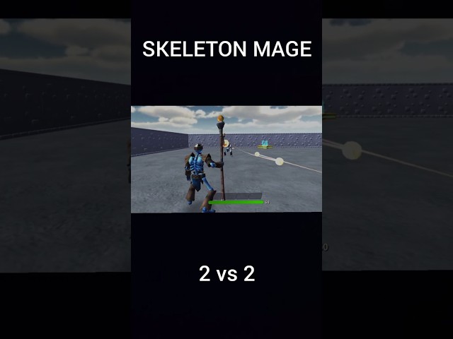 Skeleton Mage 2 versus 2 #shorts #viralshort #skeleton