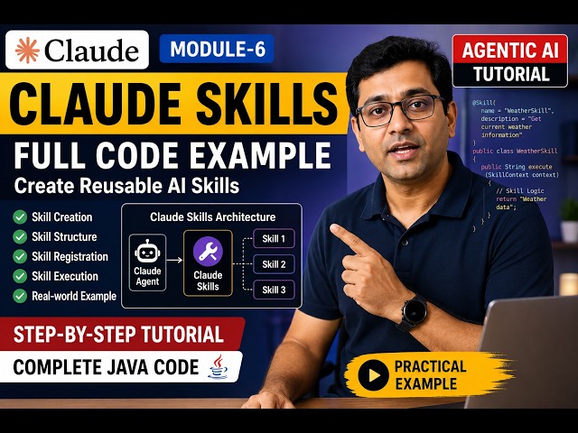 Claude Skills Tutorial | Build Reusable AI Skills with Full Python Code | Module-6