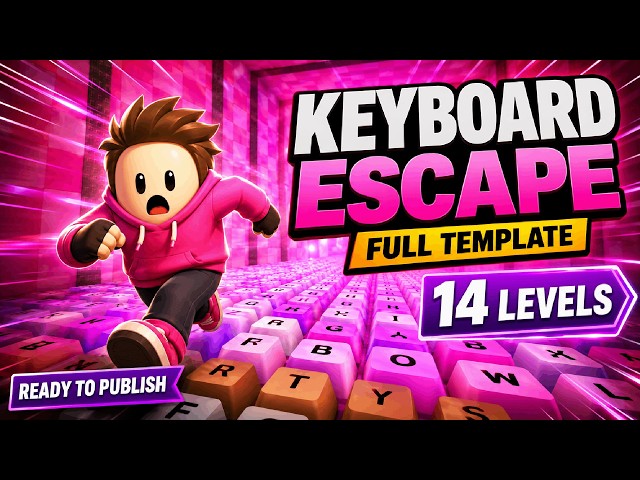 UEFN MAP TEMPLATE – Keyboard Escape | Full 14 Level Map Ready to Publish