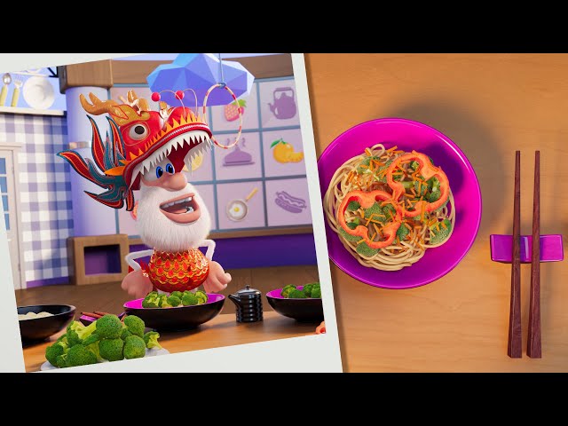 Booba: Food Puzzle 🍜 Chinesische Nudeln 🥢 Folge 25 - Lustige Trickfilme für Kinder