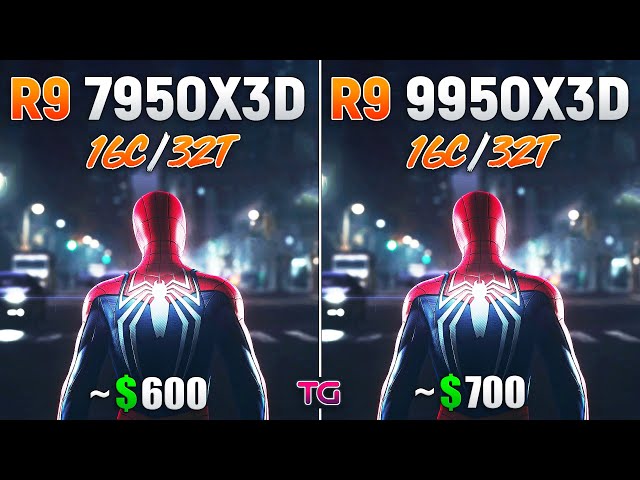 Ryzen 9 9950X3D vs Ryzen 9 7950X3D - Test in 10 Games