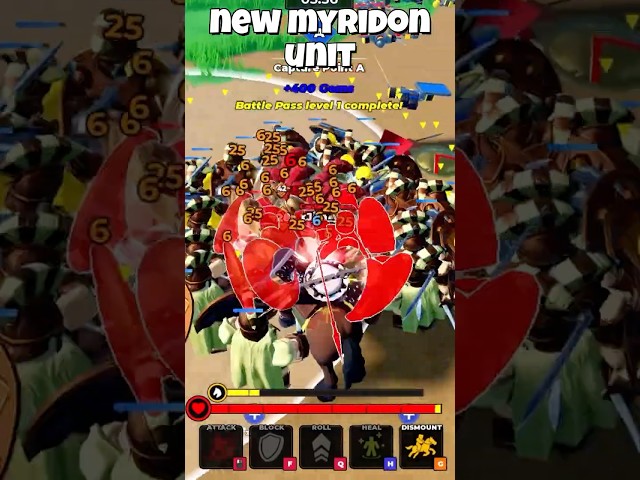 *NEW* MYRMIDON UNIT in Command an Army Roblox! #roblox #commandanarmy