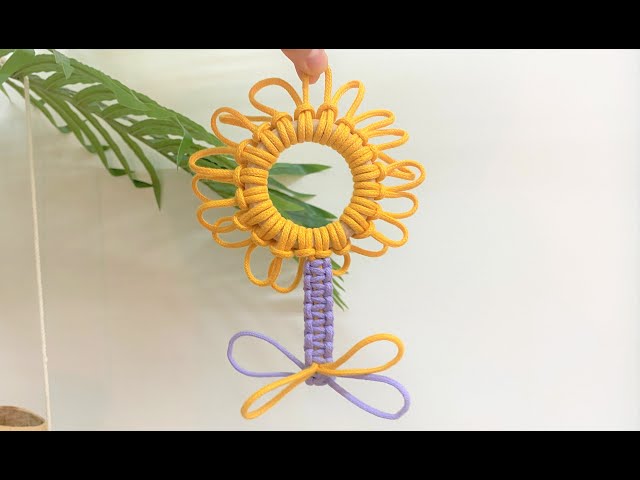 꽃 마크라메 장식 how to make flower macrame