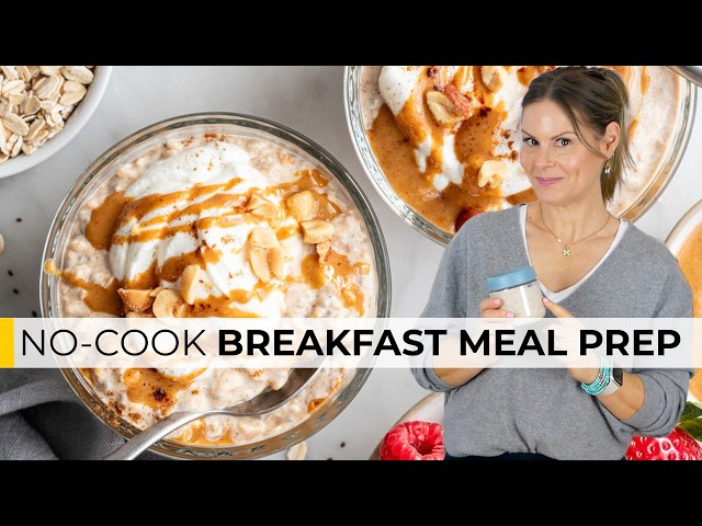 5-Minute Peanut Butter Overnight Oats | High-Protein Breakfast Hack
