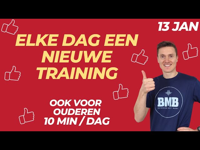 10 minuten oefeningen voor 60-plussers! Help anderen om BMB te ontdekken door te liken...