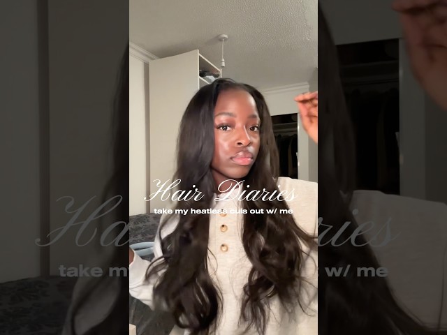 GRWM Hair Diaries💁🏾‍♀️ #hairstyle #hair #heatlessblowout #heatlesshairstyle #curls