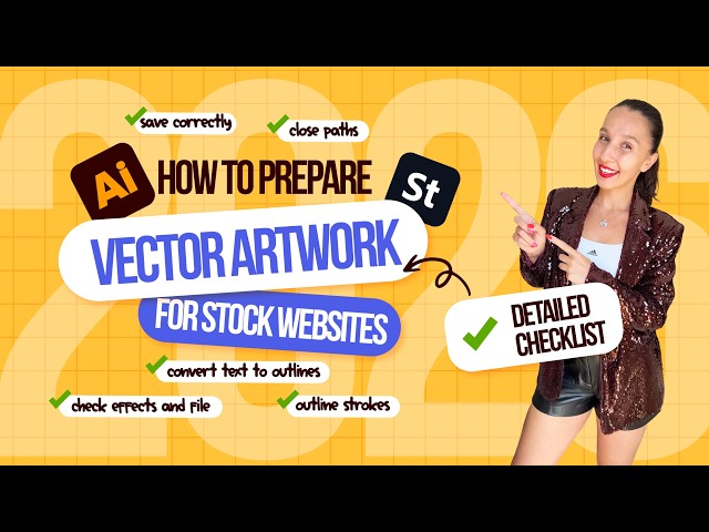 How to Prepare Vector Artwork for Stock Sites: Adobe Illustrator Checklist