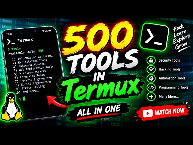500+ Termux Tools in ONE Click 😱 | Android Cyber Security Tool