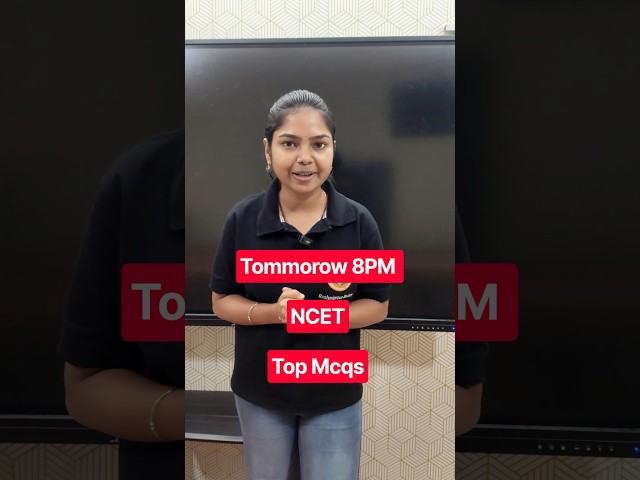 Tommorow 8PM NCET Top Mcqs #education #chseodisha #odishaeducation #bidyasagarclasses