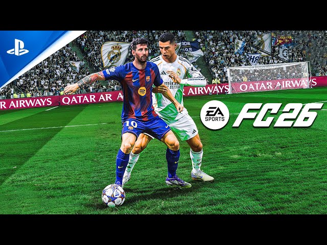 FC 26 - Real Madrid vs Barcelona - Messi vs Ronaldo | UEFA Champions League Final | PS5™ [4K60]