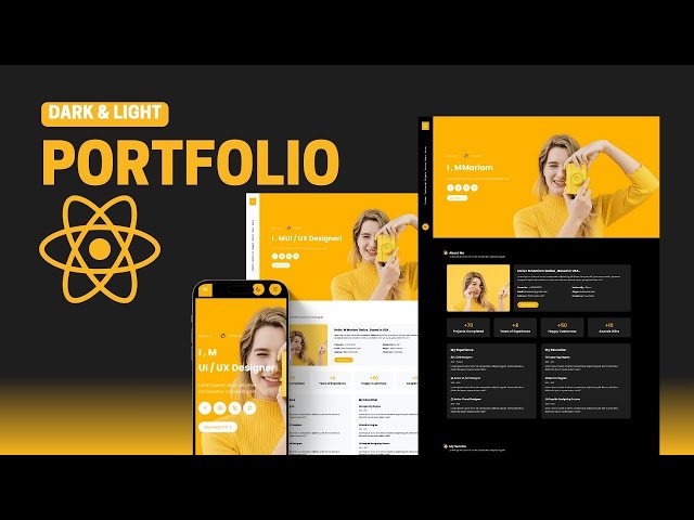 React JS personal portfolio website | React JS Responsive Portfolio Website Tutorial