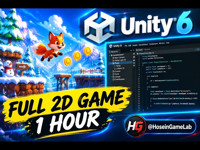 How to Make a 2D Platformer Game in Unity 6 | Full Tutorial