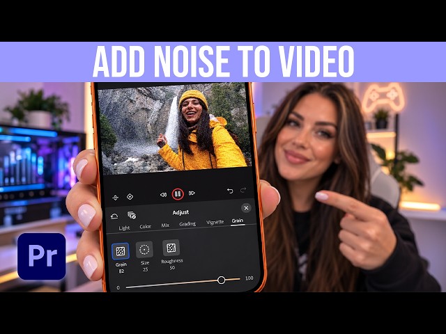 How To Add Noise To Video In Premiere Mobile App