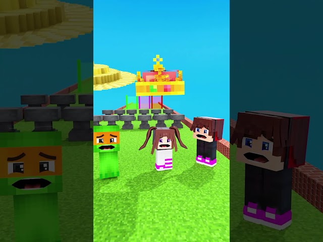 Build a Queen Run Challenge JJ vs Mikey vs Sister! Who is faster? 👑 - MAIZEN Minecraft
