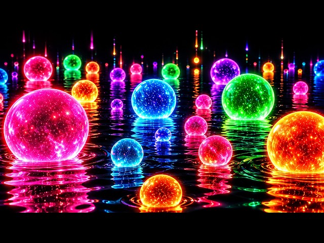 ✨ Satisfying Bubble Flow 🫧 4K Lava Lamp Screensaver & Background Music