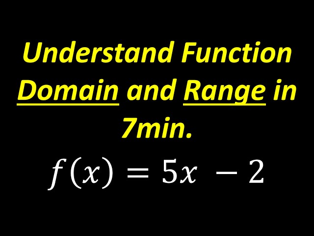 Learn Function Domain and Range – Understand In 7 Minutes