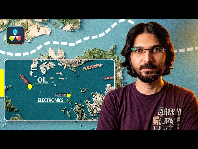 Vox style Map Animations for Documentaries in Davinci Resolve (Free Motion Graphics Course)