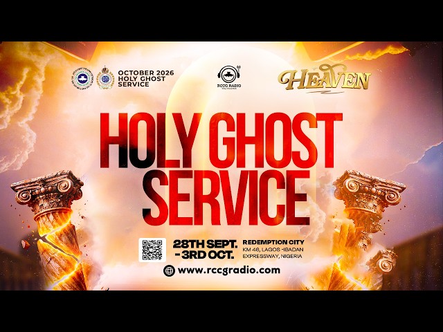 RCCG OCTOBER 2nd 2026 | HOLY GHOST SERVICE