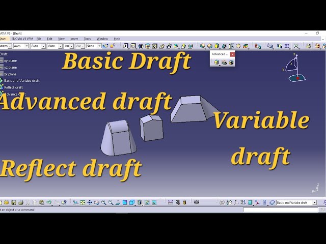 CATIA V5 Tutorial for Beginners Part-21 | Part Design –Draft