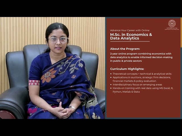🎓 IIT Kanpur presents the Online M.Sc. in Economics & Data Analytics!
