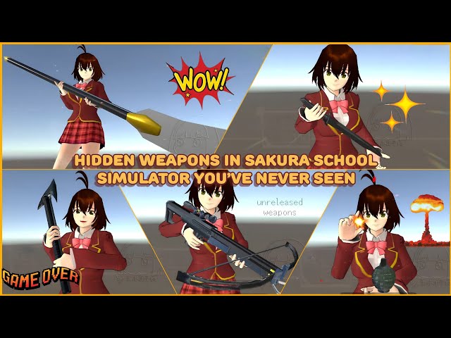 Hidden Weapons in Sakura School Simulator You’ve Never Seen 😳 Secret Files 🤫